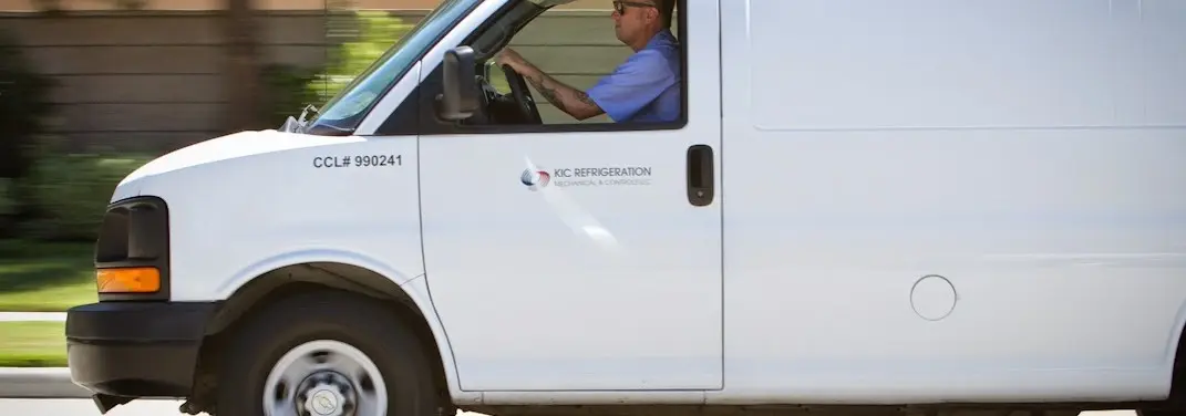 KIC Refrigeration service vehicle serving Winston area