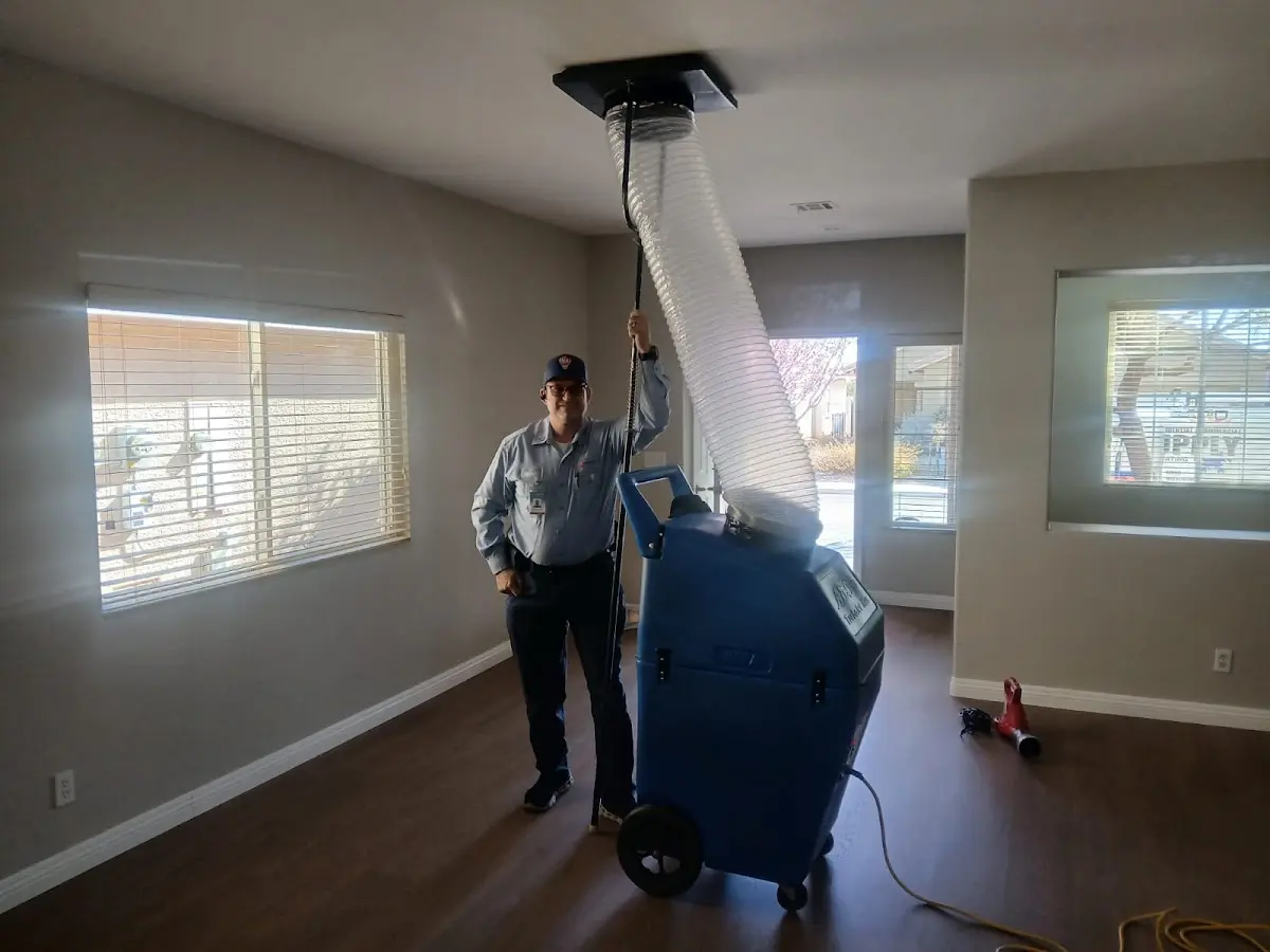 Professional Dryer Vent Cleaning work inside a Winston home